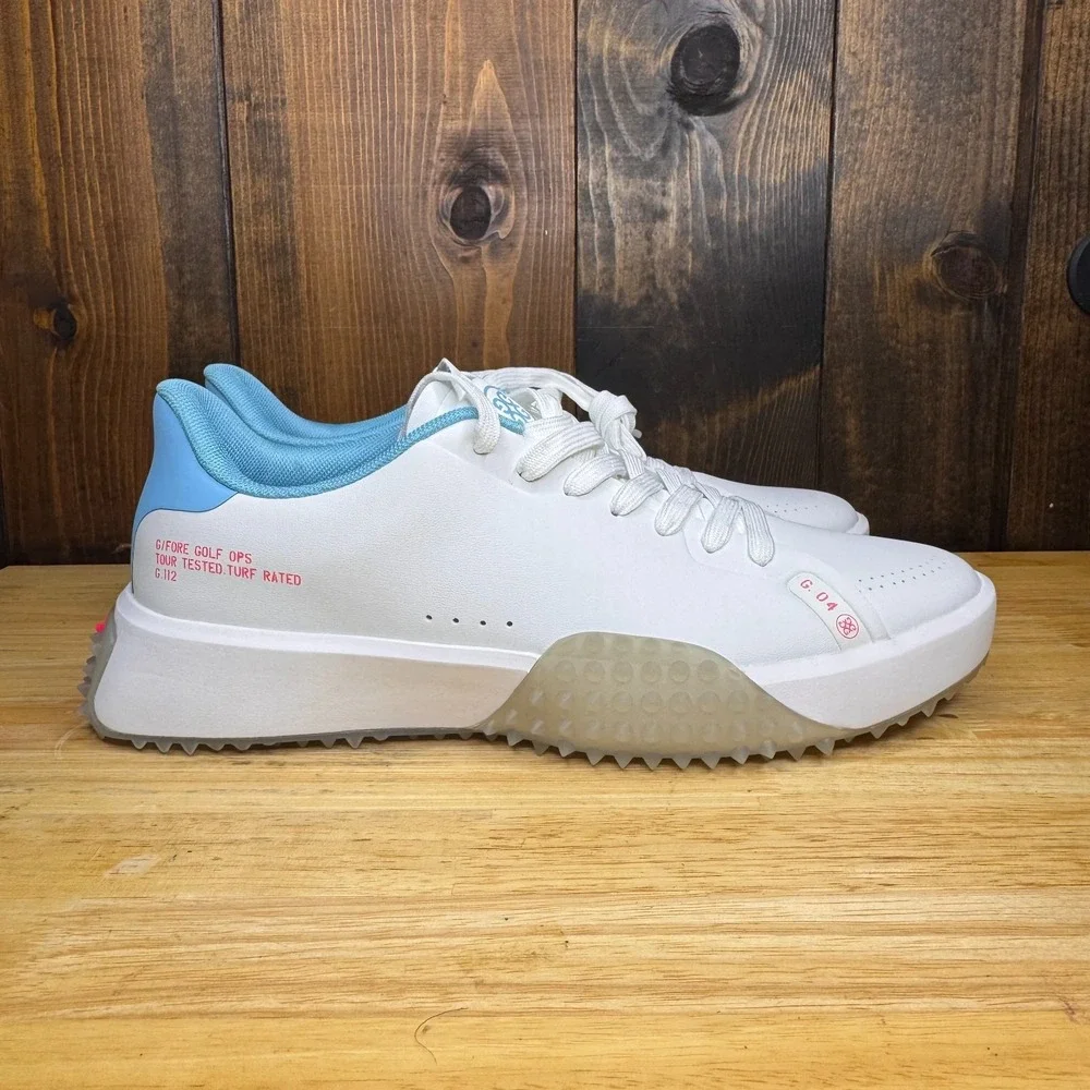 Size 9.5 Mens G/FORE G.112 Perforated Spikeless Golf Shoes GMF000137-S/BRE Snow